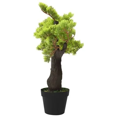VidaXL Kunstplant Met Pot Cipres Bonsai 70 Cm Groen - Afbeelding 3