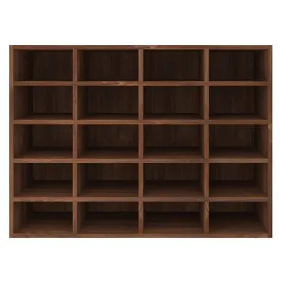 VidaXL Schoenenrek 92x30x67,5 Cm Bewerkt Hout Bruineikenkleurig - Afbeelding 3
