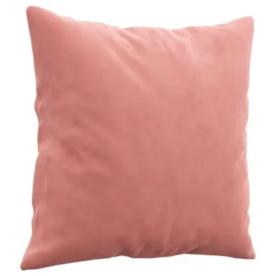 VidaXL Sierkussens 2 St 40x40 Cm Fluweel Roze - Afbeelding 3
