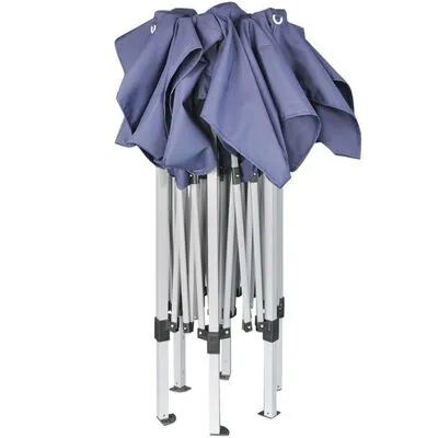 VidaXL Partytent Pop-up Zeshoekig Inklapbaar 3,6x3,1 M Donkerblauw - Afbeelding 3