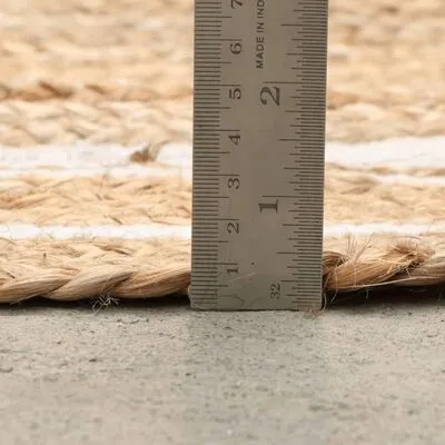 Dutch-lifestyle Dutch Lifestyle Vloerkleed Jaipur Classic Rond 150 Cm Naturel En Crème - Afbeelding 3