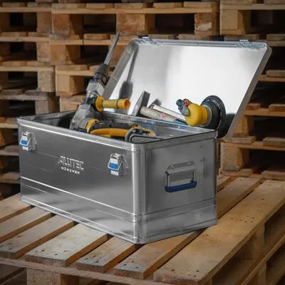 ALUTEC Opbergbox BASIC 80 L Aluminium - Afbeelding 3