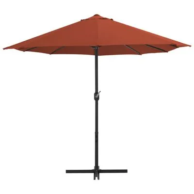 VidaXL Parasol Met Aluminium Paal 460x270 Cm Terracotta - Afbeelding 3