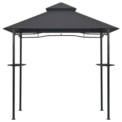VidaXL Barbecue Paviljoen 240x150x255 Cm Staal Antraciet - Afbeelding 3