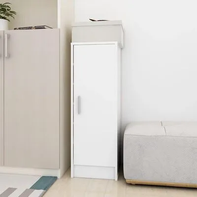 VidaXL Schoenenkast 32x35x92 Cm Spaanplaat Wit - Afbeelding 3