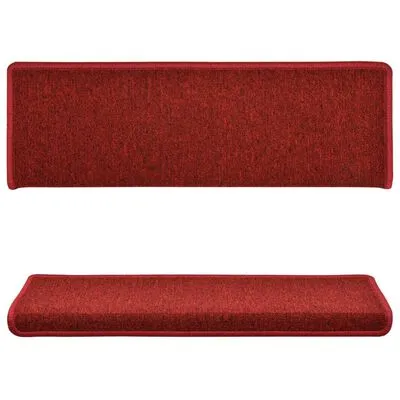 VidaXL Trapmatten 5 St 65x25 Cm Rood - Afbeelding 4