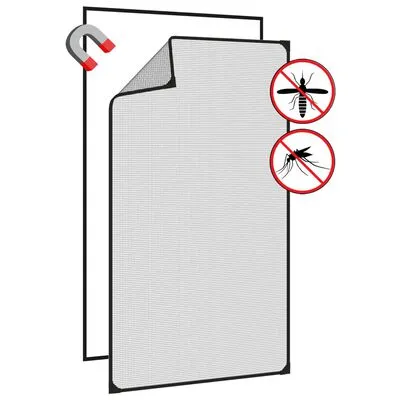 VidaXL Insectenhor Voor Ramen Magnetisch 80x140 Cm Antracietkleurig - Afbeelding 4