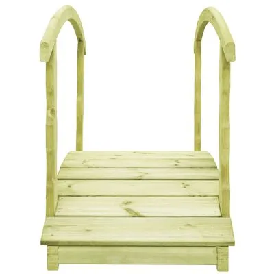 VidaXL B-stock Tuinbrug 170x74x105 Cm Geïmpregneerd Massief Grenenhout - Afbeelding 4