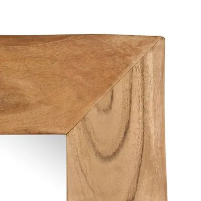 VidaXL Cosmeticaspiegel 50x80 Cm Massief Acaciahout - Afbeelding 4