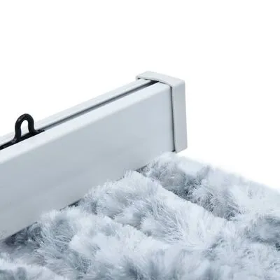 VidaXL Vliegengordijn 56x185 Cm Chenille Wit En Grijs - Afbeelding 4