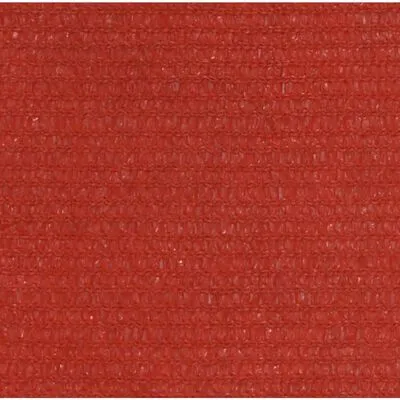 VidaXL Zonnezeil 160 G/m² 6x6 M HDPE Rood - Afbeelding 4