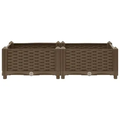 VidaXL Plantenbak Verhoogd 80x40x23 Cm Polypropyleen - Afbeelding 4