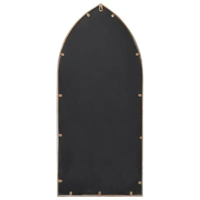 VidaXL Tuinspiegel 100x45 Cm Ijzer Zandkleurig - Afbeelding 4