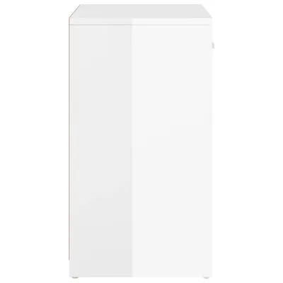 VidaXL Schoenenbank 94,5x31x57 Cm Spaanplaat Hoogglans Wit - Afbeelding 4