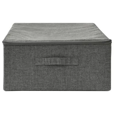 VidaXL Opbergbox 70x40x18 Cm Stof Antracietkleurig - Afbeelding 4
