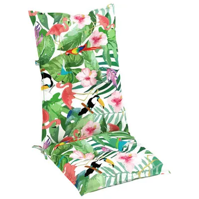 VidaXL Stoelkussens 2 St 120x50x7 Cm Stof Meerkleurig - Afbeelding 4