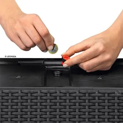 LECHUZA Plantenbak TRIO Cottage 30 ALL-IN-ONE Granietkleurig - Afbeelding 4