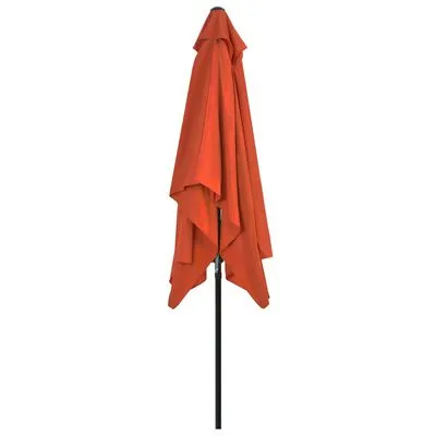 VidaXL Parasol Met Metalen Paal 300x200 Cm Terracotta - Afbeelding 4