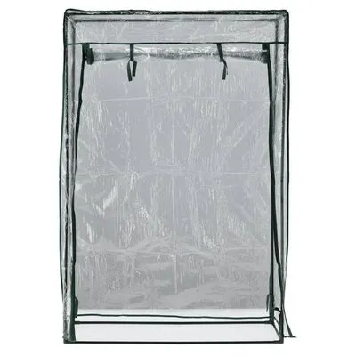 FLO Broeikas 100x50x150 Cm Doorzichtig En Groen - Afbeelding 4