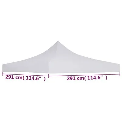 VidaXL Partytentdak 3x3 M Wit - Afbeelding 4