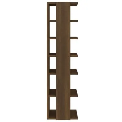 VidaXL Schoenenrek 27,5x27x102 Cm Bewerkt Hout Bruineikenkleurig - Afbeelding 4