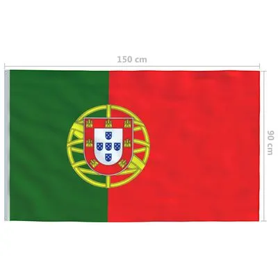 VidaXL Vlag Portugal 90x150 Cm - Afbeelding 5