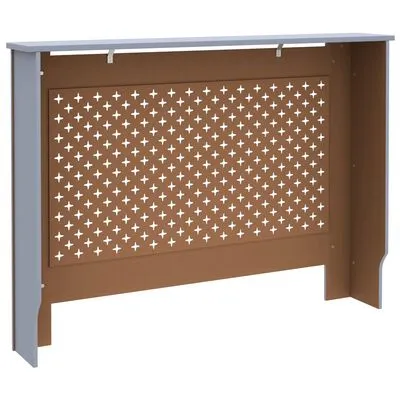 VidaXL Radiatorombouw 112x19x81 Cm MDF Antraciet - Afbeelding 5