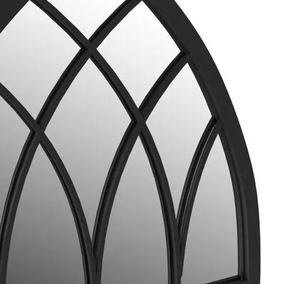 VidaXL Tuinspiegel 70x30 Cm Ijzer Zwart - Afbeelding 5