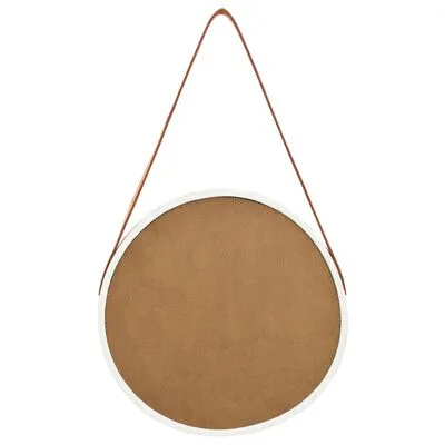 VidaXL Wandspiegel Met Band 40 Cm Wit - Afbeelding 5