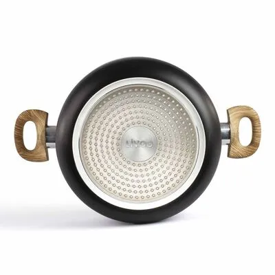 Livoo Steelpan Steen & Hout-look 24 Cm 4 L Aluminium - Afbeelding 5