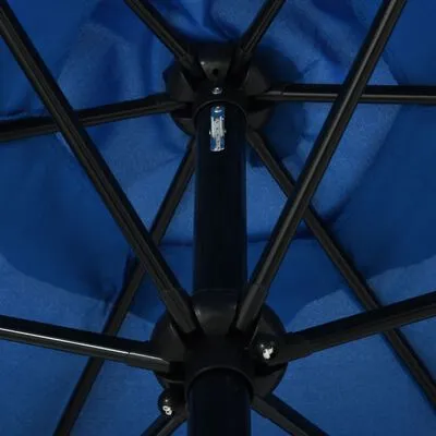 VidaXL Parasol Met Metalen Paal 300 Cm Blauw - Afbeelding 5