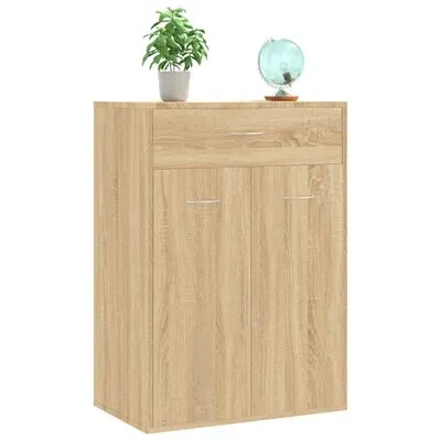 VidaXL Schoenenkast 60x35x84 Cm Bewerkt Hout Sonoma Eikenkleurig - Afbeelding 5
