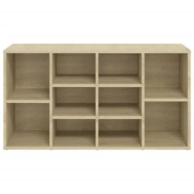 VidaXL Schoenenbank 103x30x54,5 Cm Spaanplaat Sonoma Eikenkleurig - Afbeelding 5