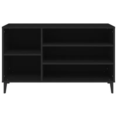 VidaXL Schoenenkast 102x36x60 Cm Bewerkt Hout Zwart - Afbeelding 5