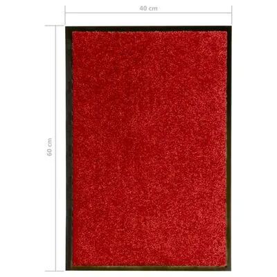VidaXL Deurmat Wasbaar 40x60 Cm Rood - Afbeelding 6