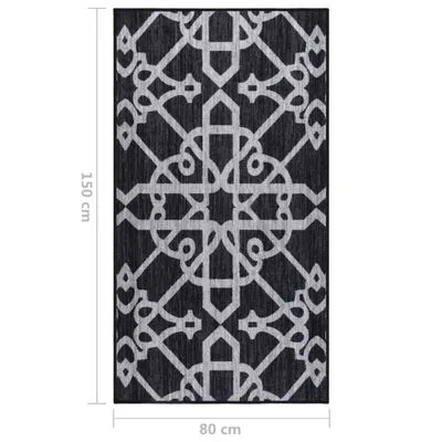 VidaXL Tapijtloper 80x150 Cm Zwart - Afbeelding 6