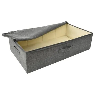 VidaXL Opbergbox 70x40x18 Cm Stof Antracietkleurig - Afbeelding 6