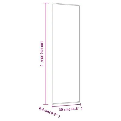 VidaXL Wandspiegel 30x100 Cm Rechthoekig Glas - Afbeelding 6
