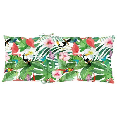 VidaXL Stoelkussens 2 St 120x50x7 Cm Stof Meerkleurig - Afbeelding 6