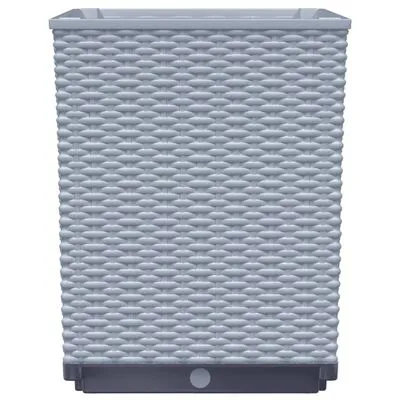 VidaXL Plantenbakken 2 St 30x30x37 Cm Polypropeen Lichtgrijs - Afbeelding 6