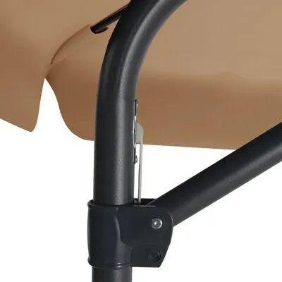 VidaXL Parasol Met Stalen Paal 300 Cm Taupe - Afbeelding 6