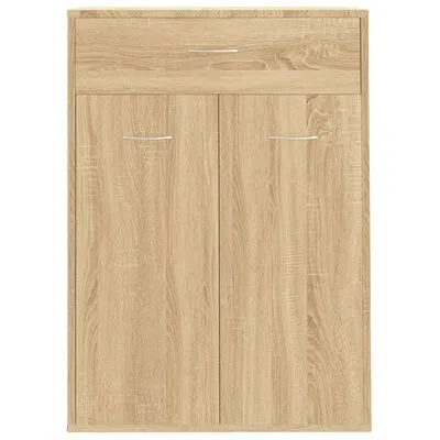 VidaXL Schoenenkast 60x35x84 Cm Bewerkt Hout Sonoma Eikenkleurig - Afbeelding 6