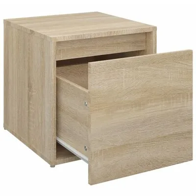 VidaXL Opbergbox Met Lade 40,5x40x40 Cm Bewerkt Hout Sonoma Eikenkleur - Afbeelding 6