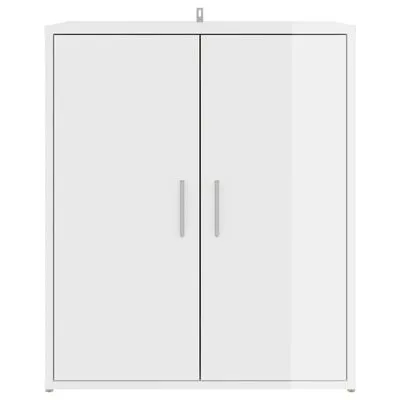VidaXL Schoenenkast 60x35x70 Cm Spaanplaat Hoogglans Wit - Afbeelding 6