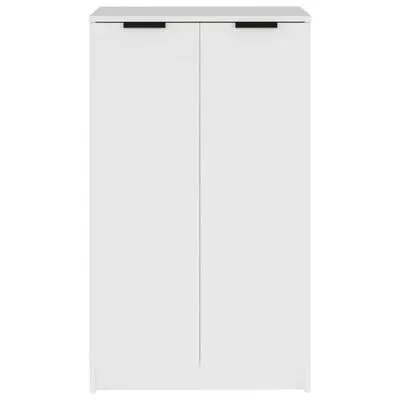 VidaXL Schoenenkast 59x35x100 Cm Bewerkt Hout Wit - Afbeelding 6