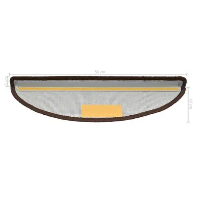 VidaXL Trapmatten 15 St 56x17x3 Cm Bruin - Afbeelding 7