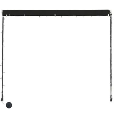 VidaXL Luifel Uittrekbaar Met LED 100x150 Cm Antraciet - Afbeelding 7