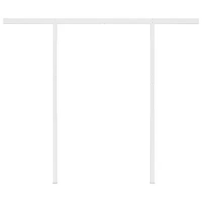 VidaXL Luifel Handmatig Uittrekbaar Met Palen 3x2,5 M Antracietkleurig - Afbeelding 7