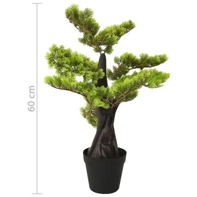 VidaXL Kunstplant Met Pot Cipres Bonsai 60 Cm Groen - Afbeelding 7