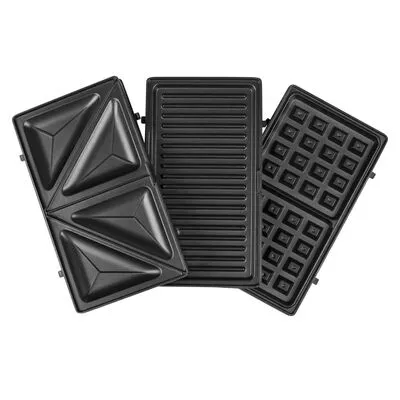 Tristar Tosti-ijzer SA-3070 3-in-1 800 W Zwart En Zilver - Afbeelding 7